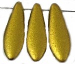 Glasdruppel 5x16mm mat bronze 25st.