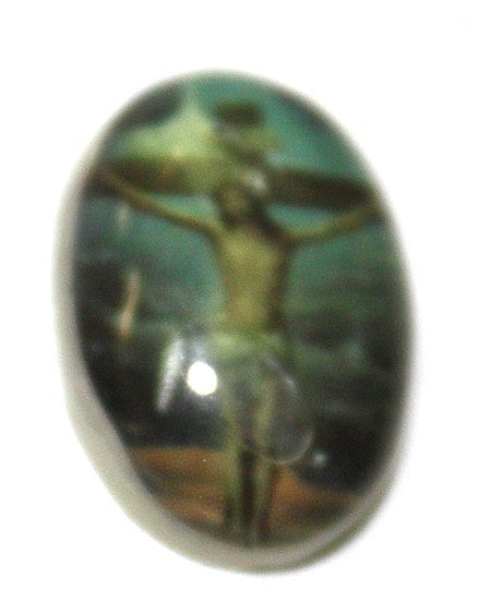 plaksteen crusifix 18x13mm p.stuk
