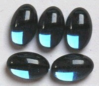 Cabochon 12,5mm blauw 5st
