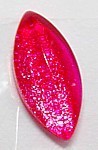 glascabochon15x7mm fuchsia 5 stuks