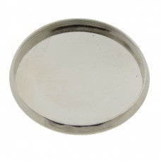 Kastje voor 18mm cabochon zilverkl. 4st.