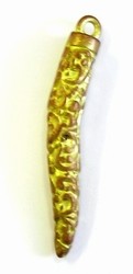 metalen hanger 68mm matgoudkl. per stuk