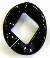 kunststof ring 40mm zwart per stuk