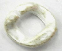 kunststof ring 20mm goudwit 4 stuks