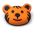 knoop beer zwart/oranje per stuk