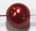 Glasparel 6mm fel roze streng ca. 140st.