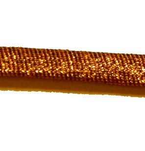 Metallic band 7mm rosegoudkleurig p.m.