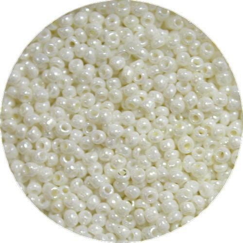 Rocailles 11/0 glanzend wit 25gram