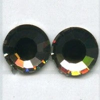 Swarovski plakkristal 7mm black diamond p.st