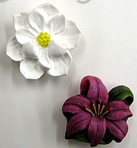 Knoop bloemen 25mm per set