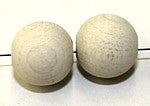 houten kraal 12mm wit 10 stuks