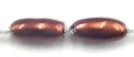 Rijstkorrels 3X6mm bruin 10 gr