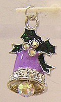 Swarovski bedel Kerstklok lila