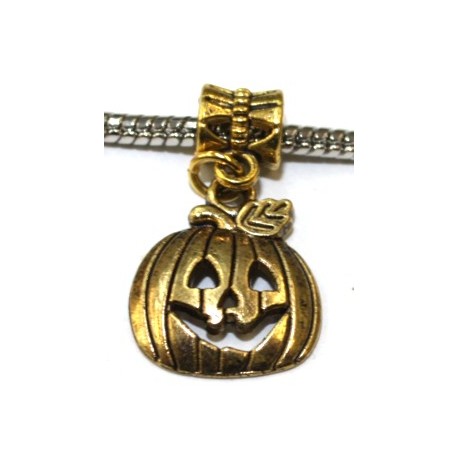 Metalen kraal gat 5mm goudkl. hang met haloween