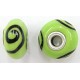 Pandorastyle kraal 18mm l.groen/zwart