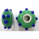 Pandorastyle kraal 20mm groen/blauw