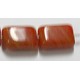 Glaskraal 12x8mm rechth. volcano rood 25st.