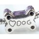 I love my Dog Bone gat 5mm zilverkl 14,5x11mm