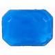 Kchthoek blauw 18x13mm kunststof 2 stuks