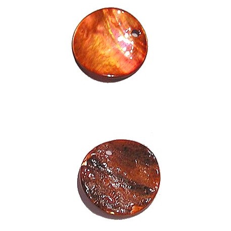 Schelphanger 20mm rond oranje 5st