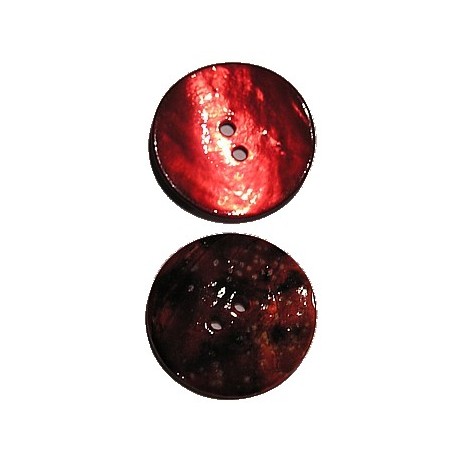 Schelphanger 25mm rond rood 5st