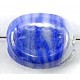 glaskr 12x15mm blauw/wit gestreept 20stuks