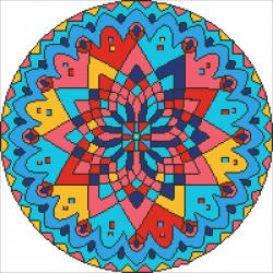 Mandala 44x44cm