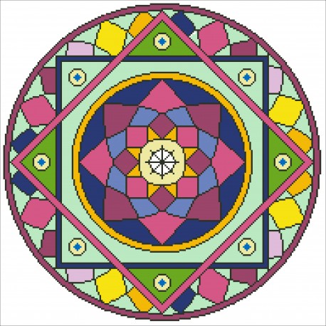 Mandala 44x44cm