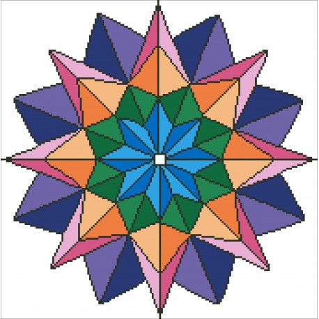 Mandala 38x38cm