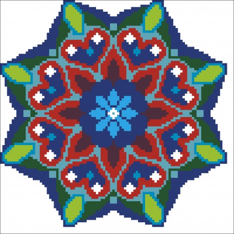 Borduurpakket kralen Mandala 22x22cm