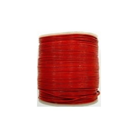 Leerveter 1,5 mm bruinrood per meter