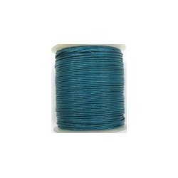 Leerveter 1mm Irish Blue per klos van 10m.