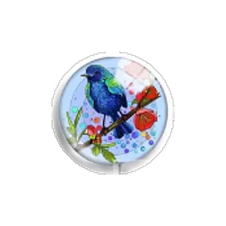 Cabochon 25mm rond vogels