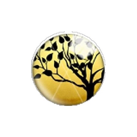 Cabochon 25mm rond bomen