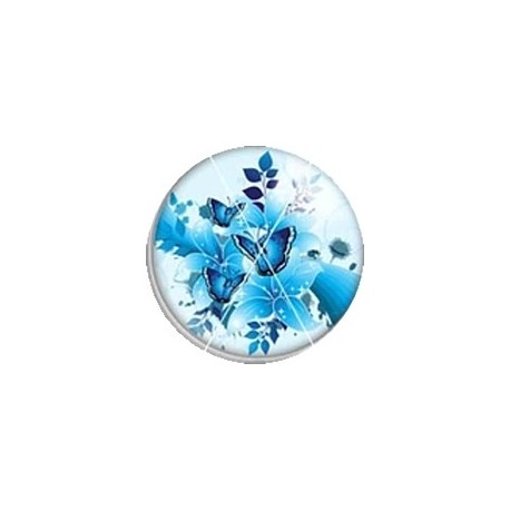 Cabochon 20mm rond vlinders