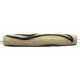 Benen kraal 34x8mm beige met strepen 5st.