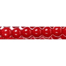 Imm edelsteen 7-8mm red coral ca 38cm.