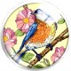 Cabochon 25mm rond vogels