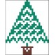 Bordurpakket kerstboom 6x8cm