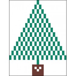 Bordurpakket kerstboom 6x8cm