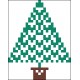 Bordurpakket kerstboom 6x8cm