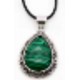 collier met steen 29x37mm dmalachite