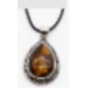 collier met steen 29x37mm tiger eye