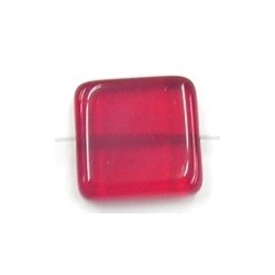 glaskraal 21x21mm tr.rood 2stuks