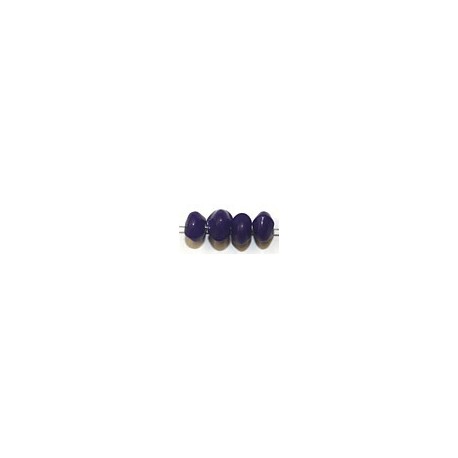 Glaskraal 4x6mm schijf blauw ca 200st.