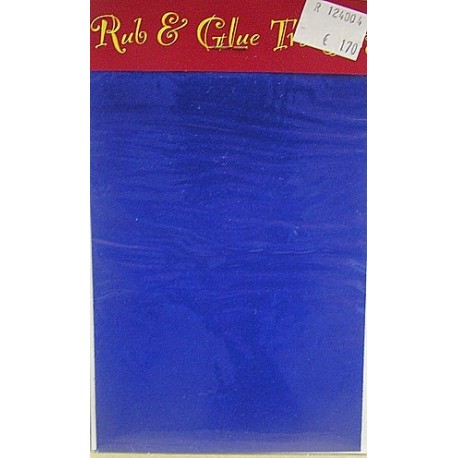 Rub & Glue fluweel blauw per vel
