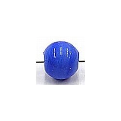 glaskraal rond 8mm blauw 25st