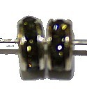 Rondel 5mm zilverkl. black diamond 5st