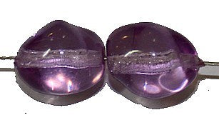 Glaskraal keivorm 13mm amethist 5 stuks