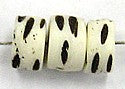 Benen kraal 5x7mm wit/zwart 10stuks